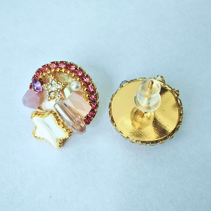 スターシャイン・シェルビジューイヤリング